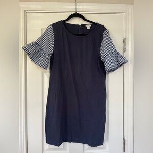 J. Crew Ruffle sleeve shift dress